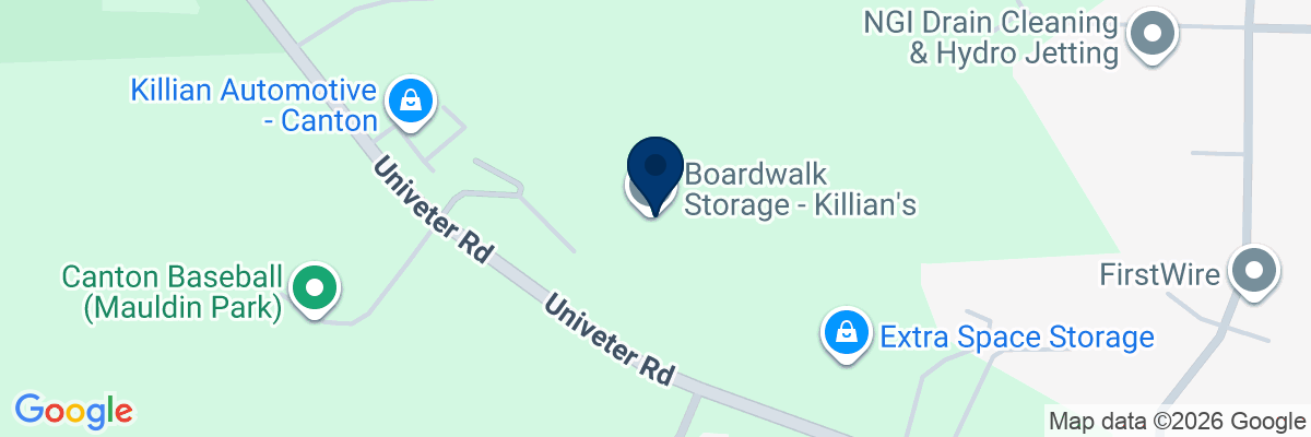 Map showing facility locations